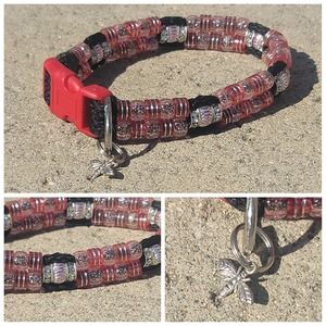 Custom Handmade Beaded Bling Dog Collar